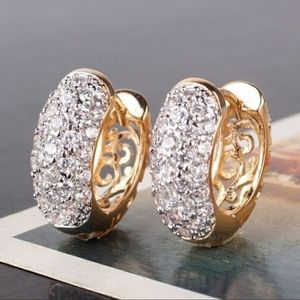 Rose gold plated platinum filled earrings
